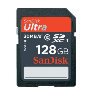 Carte memoire Sandisk Ultra SDXC 128GB 30M/s 200X