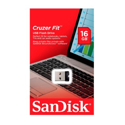 Flash Disque SANDISK Cruzer Fit 16o USB 2.0