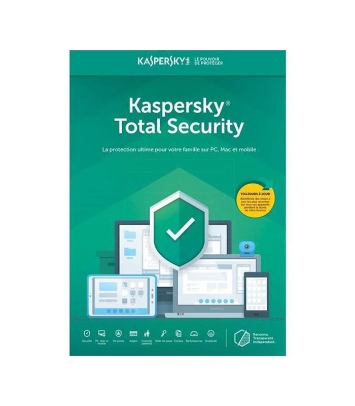 Total Security KASPERSKY 2020 5Postes 1an