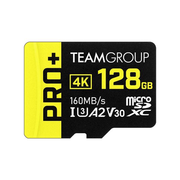 carte mémoire TeamGroup 128Go A2 Pro Plus SDXC UHS-I U3