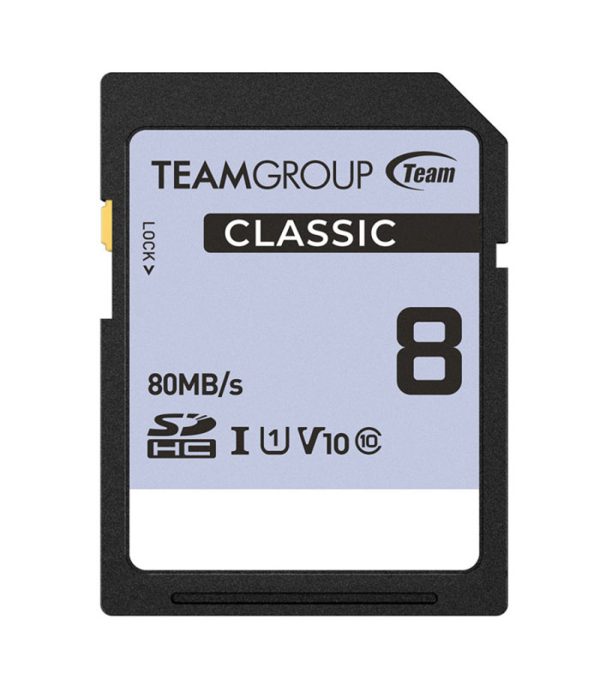 carte mémoire Team Group 8Go TCSDHC8GIV1001