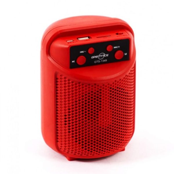 haut parleur sans fil GTS-1349 Bluetooth rouge