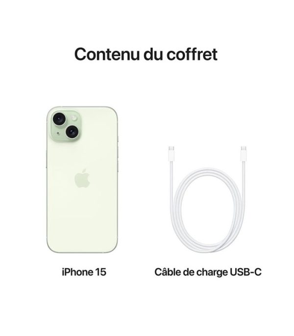 iPhone 15 vert 128go prix tunisie