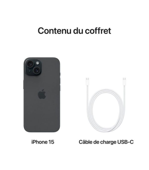 iPhone 15 Plus noir Tunisie prix