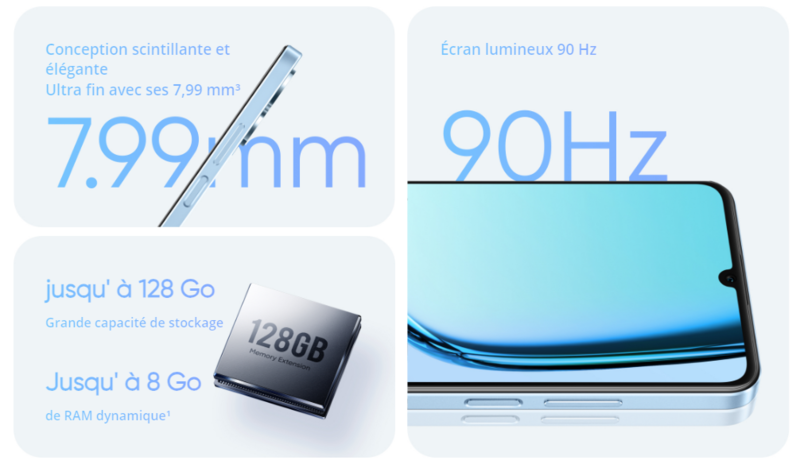 realme note c50 fiche technique