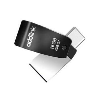 Clé USB 16GO ADDLINK T65 OTG 2EN1 USB 3.1 + USB TYPE C – NOIR
