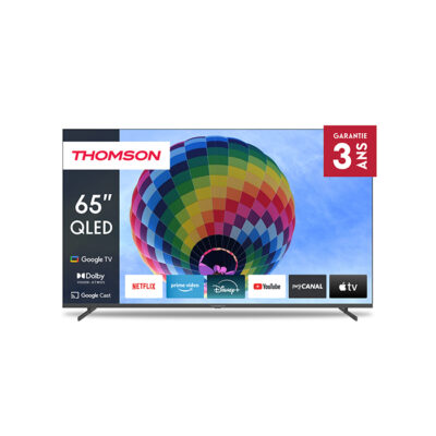 TÉLÉVISEUR THOMSON 65QG4S14 SMART 65″ GOOGLE TV QLED – GRIS