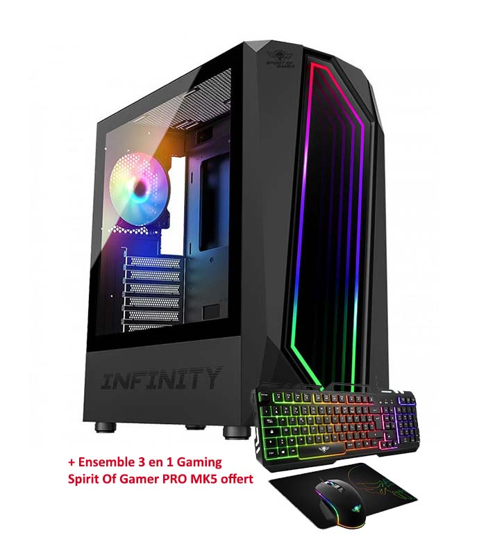 PC de bureau gamer JMB / boîtier NJOY Fort PC Case